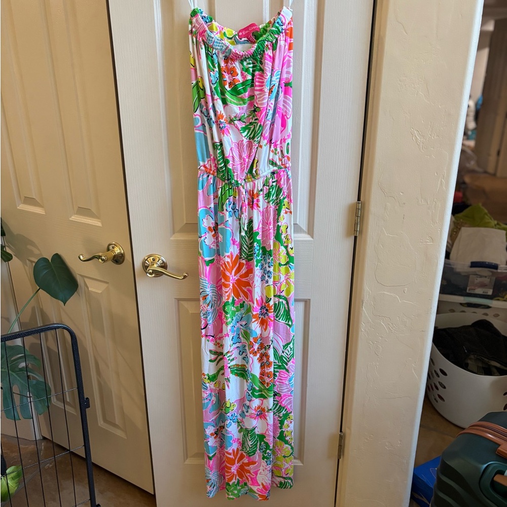 Lily Pulitzer strapless maxi dress